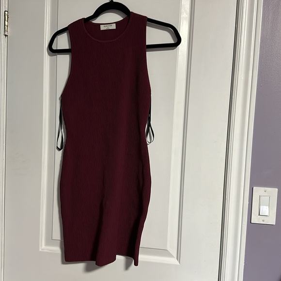 Aritzia Babaton Sculpt Knit Racer Mini Dress - Picture 2 of 6